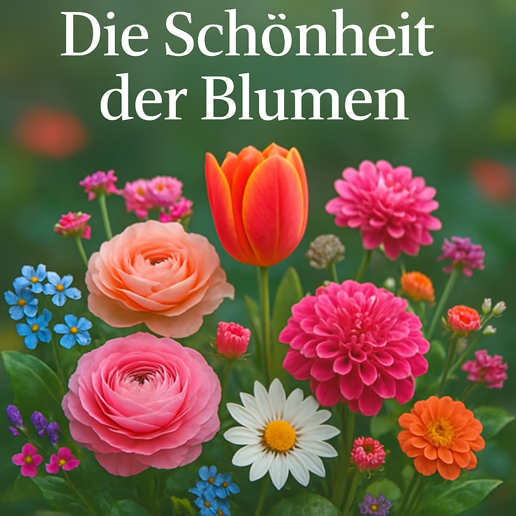 Blumen in sanften Farben